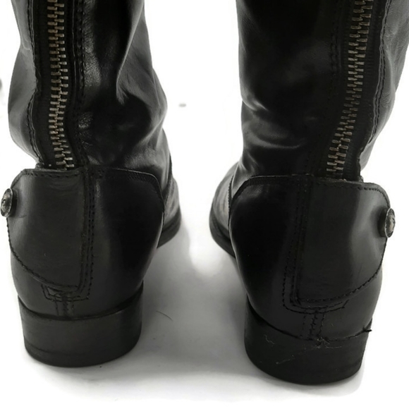 FRYE Melissa black button back zip boots sz 6 - Picture 5 of 12